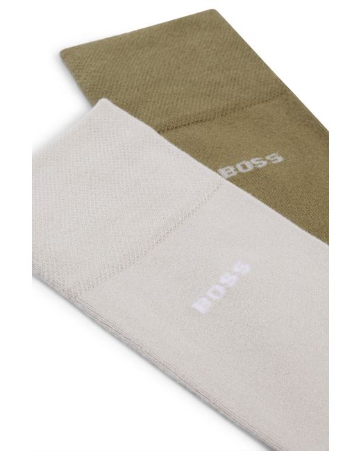 Boss Gray Light Green Men's Business Socks Size 7-13 for men