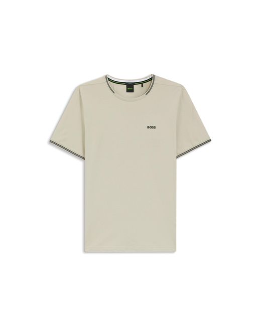 Boss Natural Cotton-Piqué T-Shirt for men