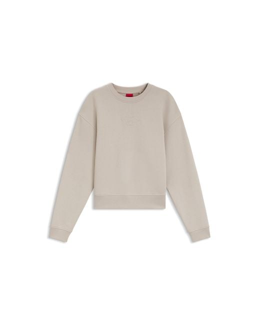 HUGO Natural Resort-Script Logo Sweatshirt