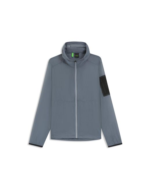Boss Blue Packable Water-Repellent Jacket for men