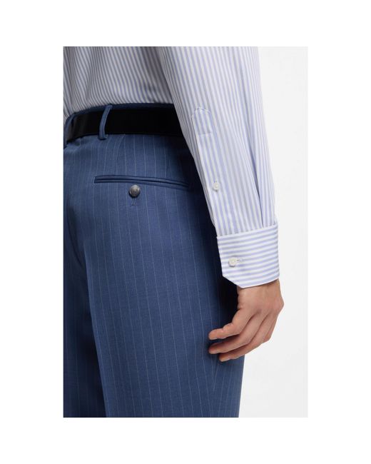 Boss Blue Regular-Fit Shirt for men