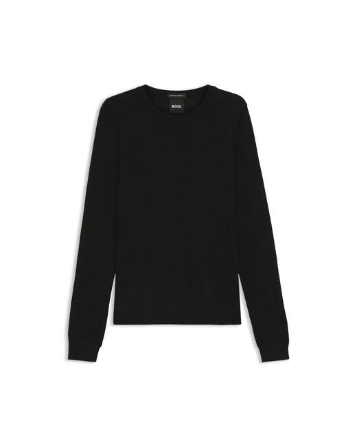 Boss Black Slim-Fit Crew-Neck Sweater