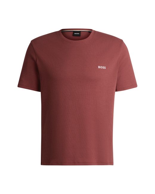 Boss Pajama T-shirt With Embroidered Logo for men