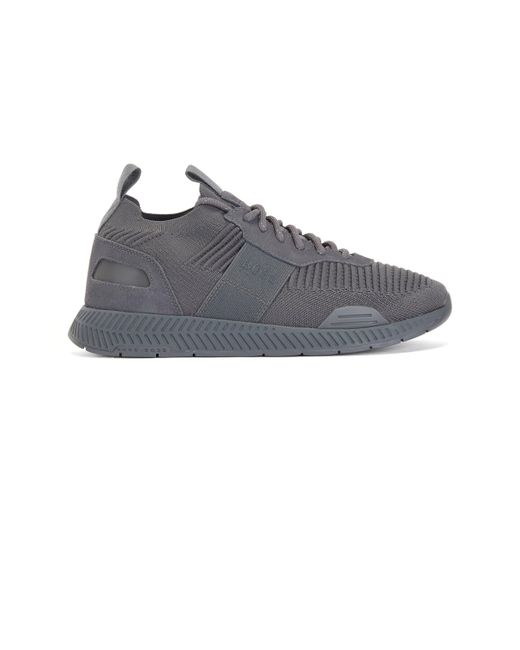 grey boss trainers
