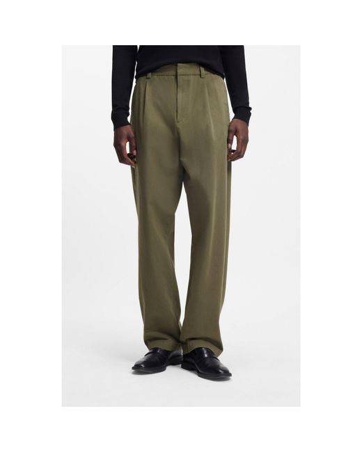 HUGO Green Modern-Fit Trousers for men