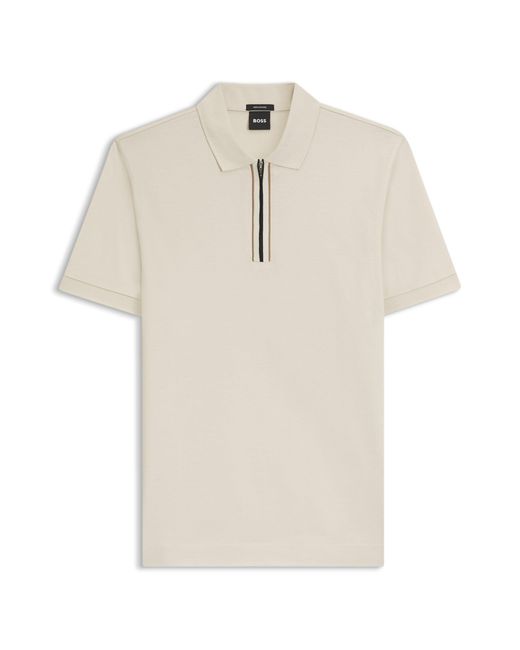 Boss Natural White Men's Polo Shirts Size L for men