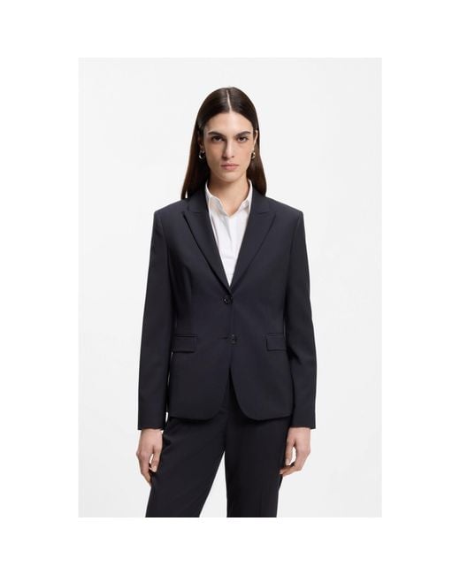 Boss Blue Slim-Fit Blazer