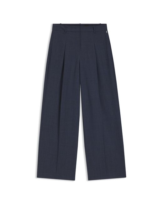 Boss Blue Regular-Fit Trousers