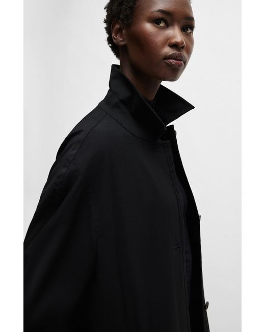 Boss Black Naomi X Water-repellent Coat In Virgin Wool