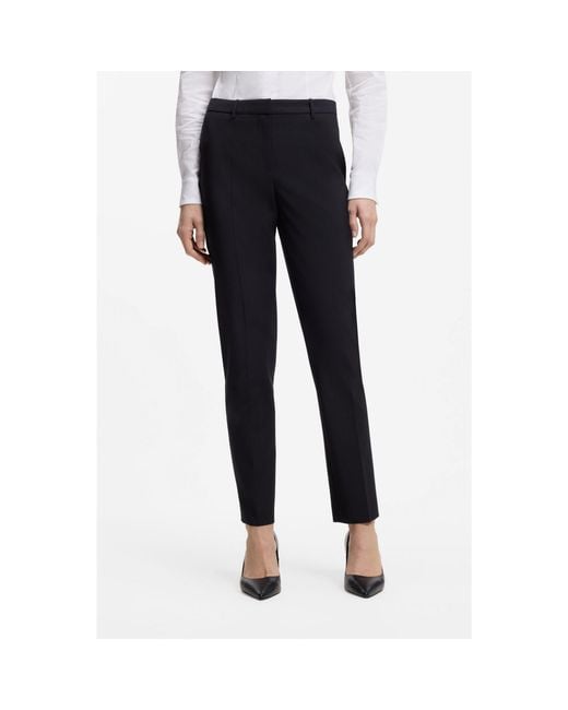 Boss Blue Regular-Fit Trousers