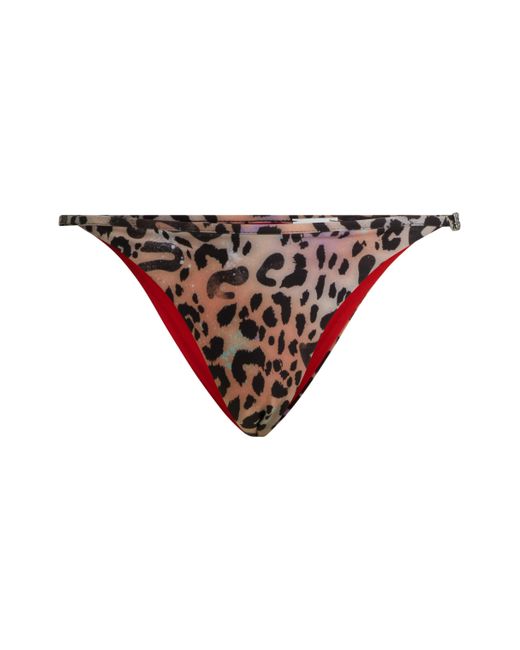 HUGO Red Bikinihose mit Leoparden-Print und Stack-Logo-Detail