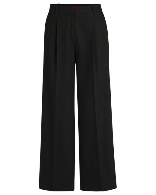 HUGO Black Stoffhose