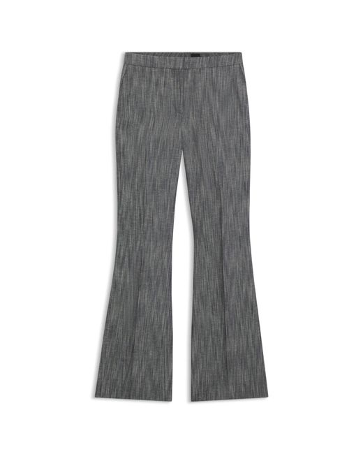 Boss Gray Regular-Fit Trousers