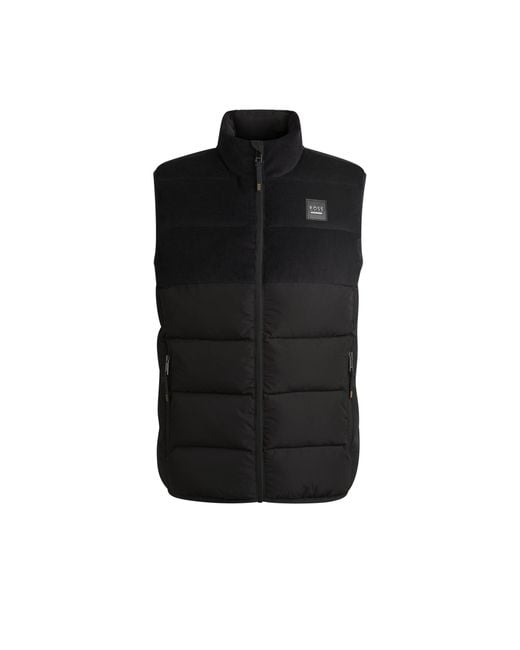 Boss Black Equestrian Waterproof Padded Gilet With Panel for men