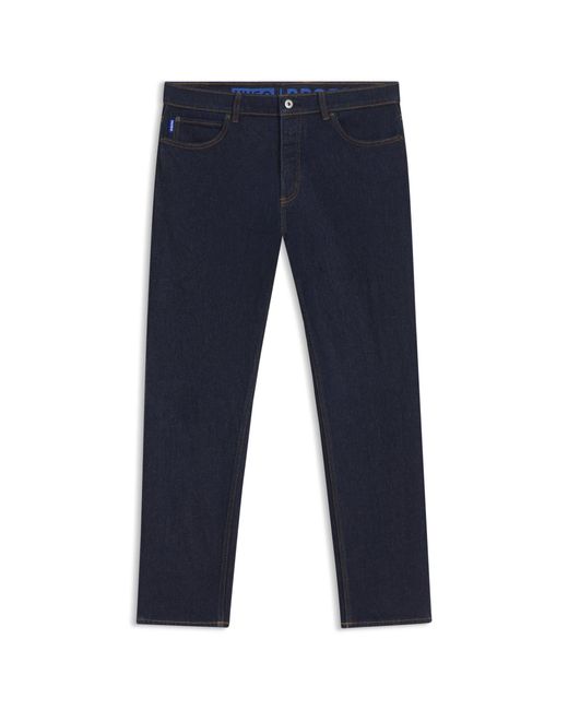 HUGO Blue Tapered-Fit Jeans for men