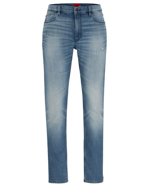 HUGO Blaue Extra Slim-Fit Jeans aus bequemem Stretch-Denim in Blue für Herren