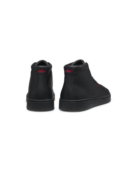 HUGO Black High-Top Trainers for men