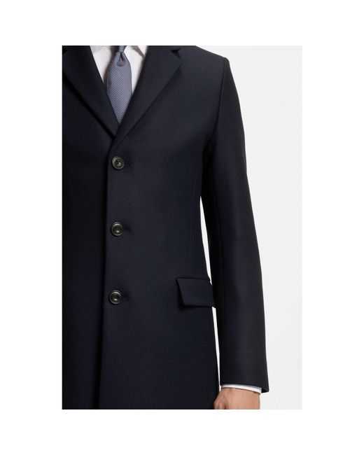 HUGO Blue Slim-Fit Coat for men