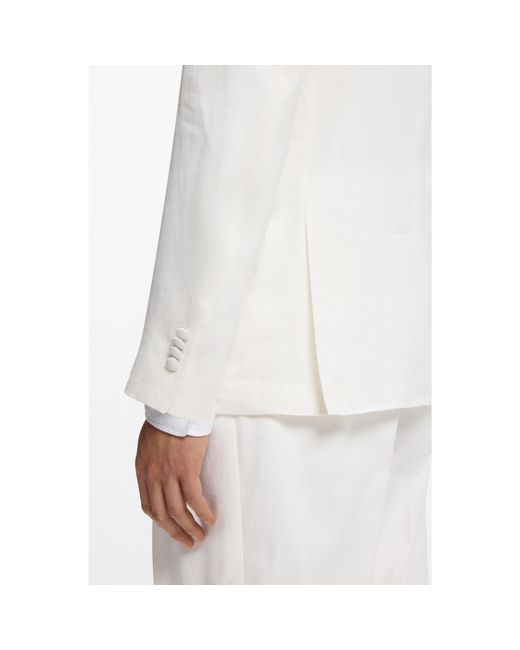 Boss White Slim-Fit Jacket for men