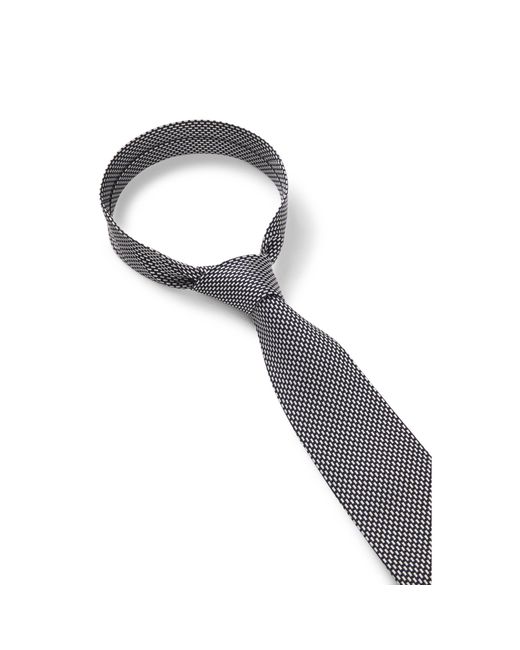 Boss Gray Patterned Tie for men
