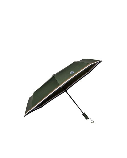 Boss Black Pocket Umbrella With Double B And Signature Stripes