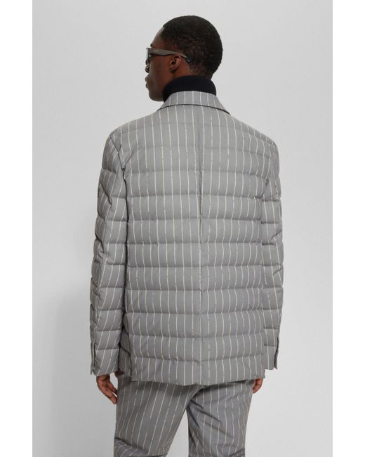 Boss Gray X Perfect Moment Padded Jacket With Zipped Inner for men