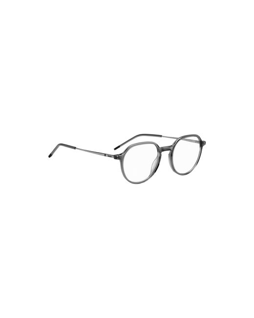 HUGO Metallic Acetate Optical Frames With Metal Temples for men