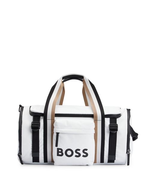 Boss Metallic Coated-material Holdall With Detachable Key Hook for men