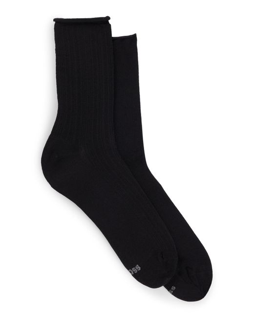 Boss Black Kurze Socken aus elastischem Gewebe im Zweier-Pack