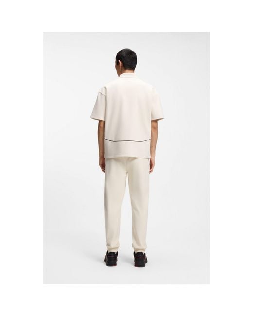 HUGO White X Rb Polo Shirt With Bull Motif for men