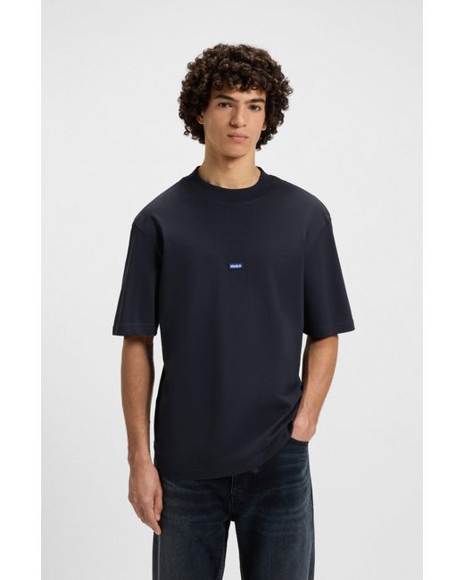 HUGO Dark Blue Men's T-shirts Size L