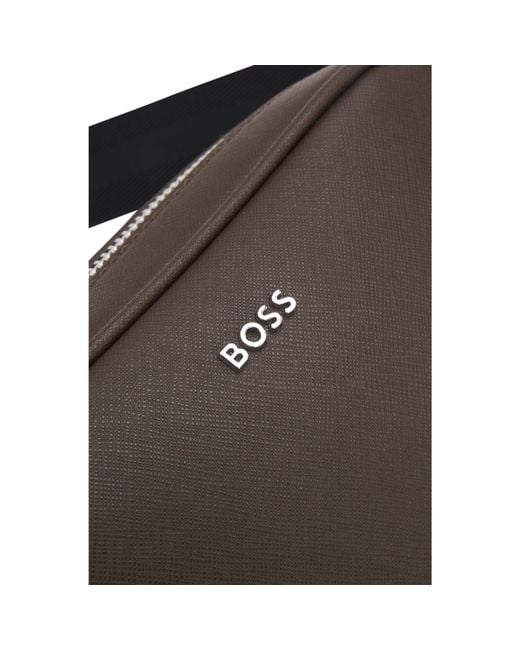 Boss Black Reporter Bag With-Tone Logo Lettering for men