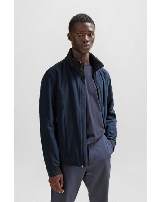 Veste matelass e d perlante avec poche logot e sur une manche BOSS