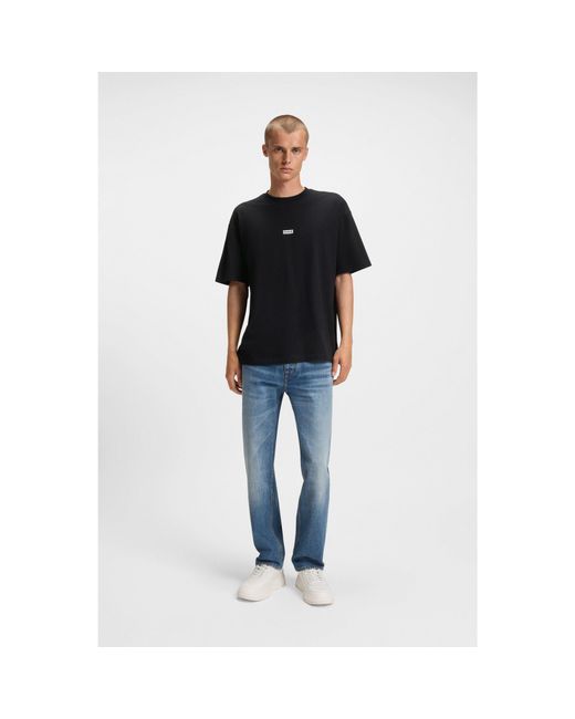 HUGO Black Loose-Fit T-Shirt for men