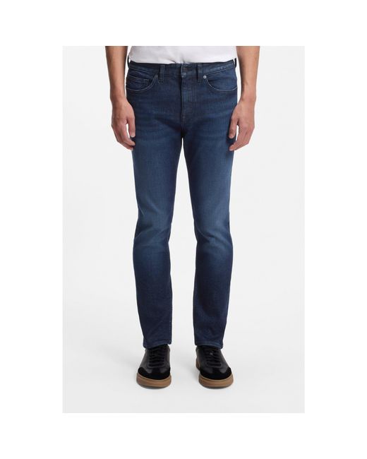 Boss Blue Delaware Slim-Fit Jeans for men