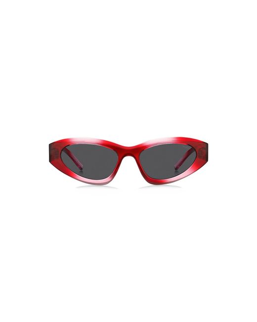 HUGO Red Sunglasses With Stacked-Logo Temples for men