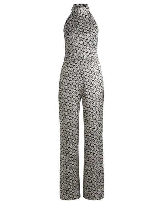 HUGO Jumpsuit Met Halterlijn En Madeliefjesprint En Splitten in het Gray