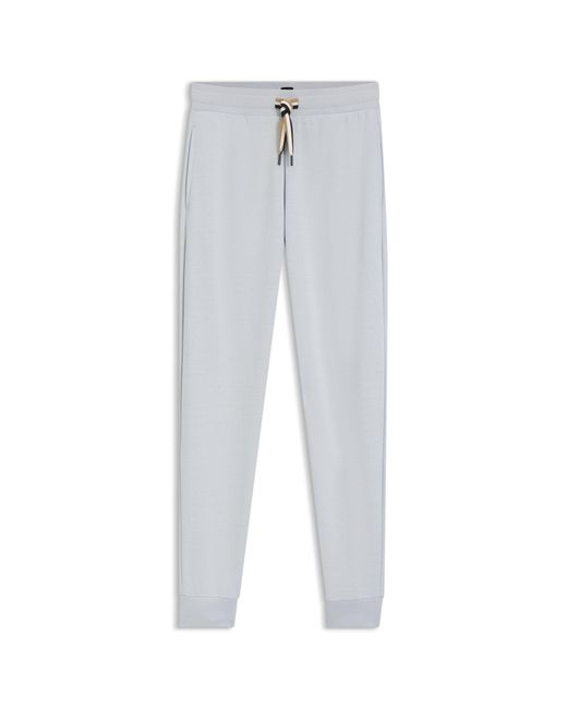Boss Blue Branded Cuffed Bottoms
