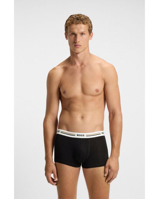 Boss Black Patterned Men's Underwear Size M for men