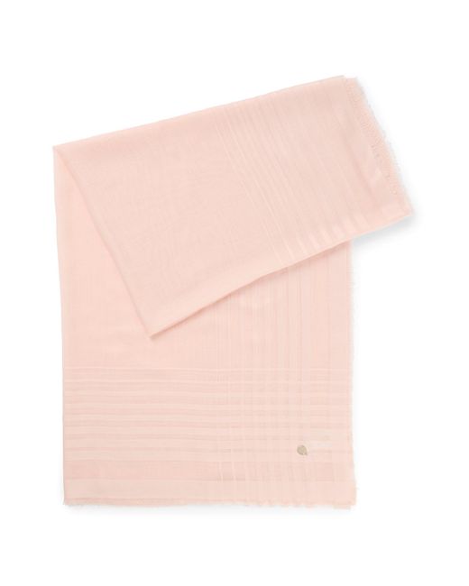 Écharpe Transparente Avec Breloque Logotée Boss en coloris Pink