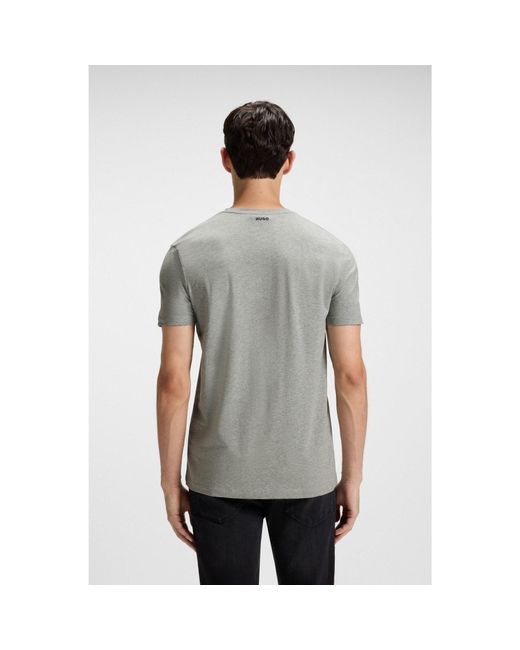 HUGO Gray Two-Pack Of V-Neck T-Shirts for men