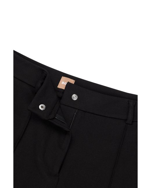 Pantalon Slim Fit en jersey power-stretch Boss en coloris Black