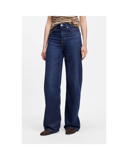 Boss Blue Wide-Leg Jeans