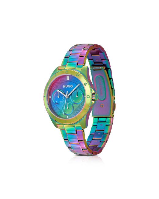 HUGO Blue Link-Bracelet Watch