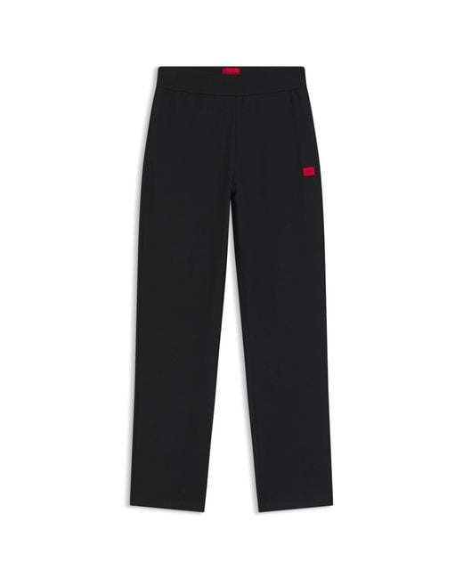 HUGO Black Tracksuit Bottoms