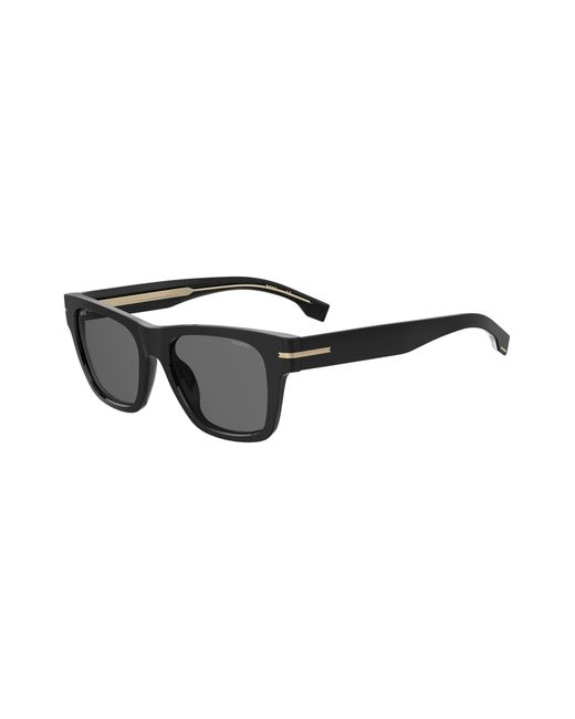 Boss Black Sunglasses With Gold-tone Details for men