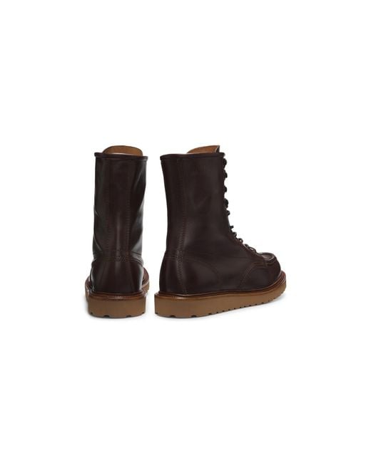 Boss Brown By Beckham Lace-Up Boots for men