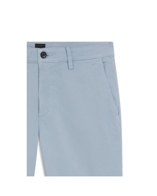 Boss Blue Tapered-Fit Trousers for men