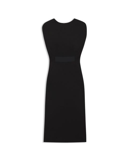 Boss Black Stretch-Jersey Dress With Waistband Detail
