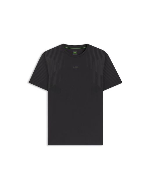 Boss Black Active Slim-Fit Quick-Dry T-Shirt With Reflective Details for men
